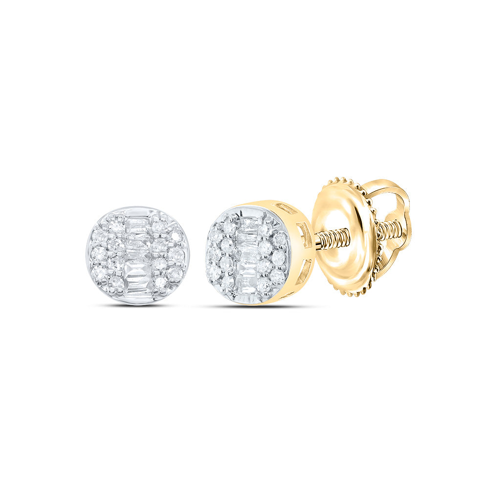 1/6CTW-NAT DIA P1 GIFT ROUND STUD EARRING Daisy Joyeria