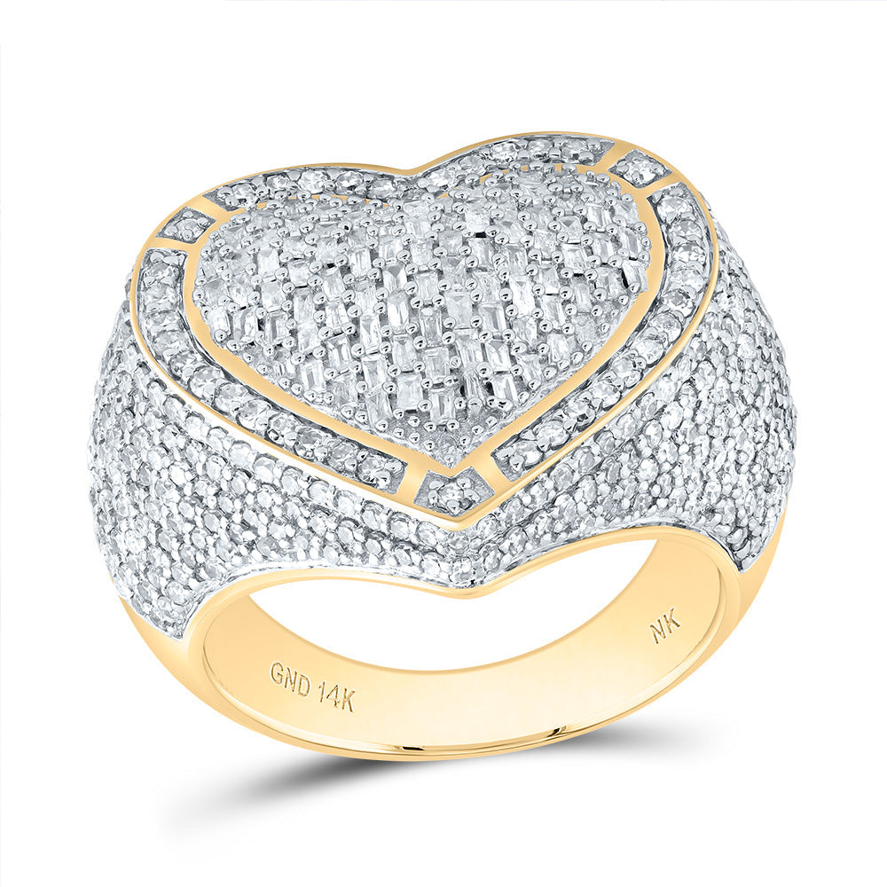 2CTW-NAT DIA NK HEART RING 7 Daisy Joyeria