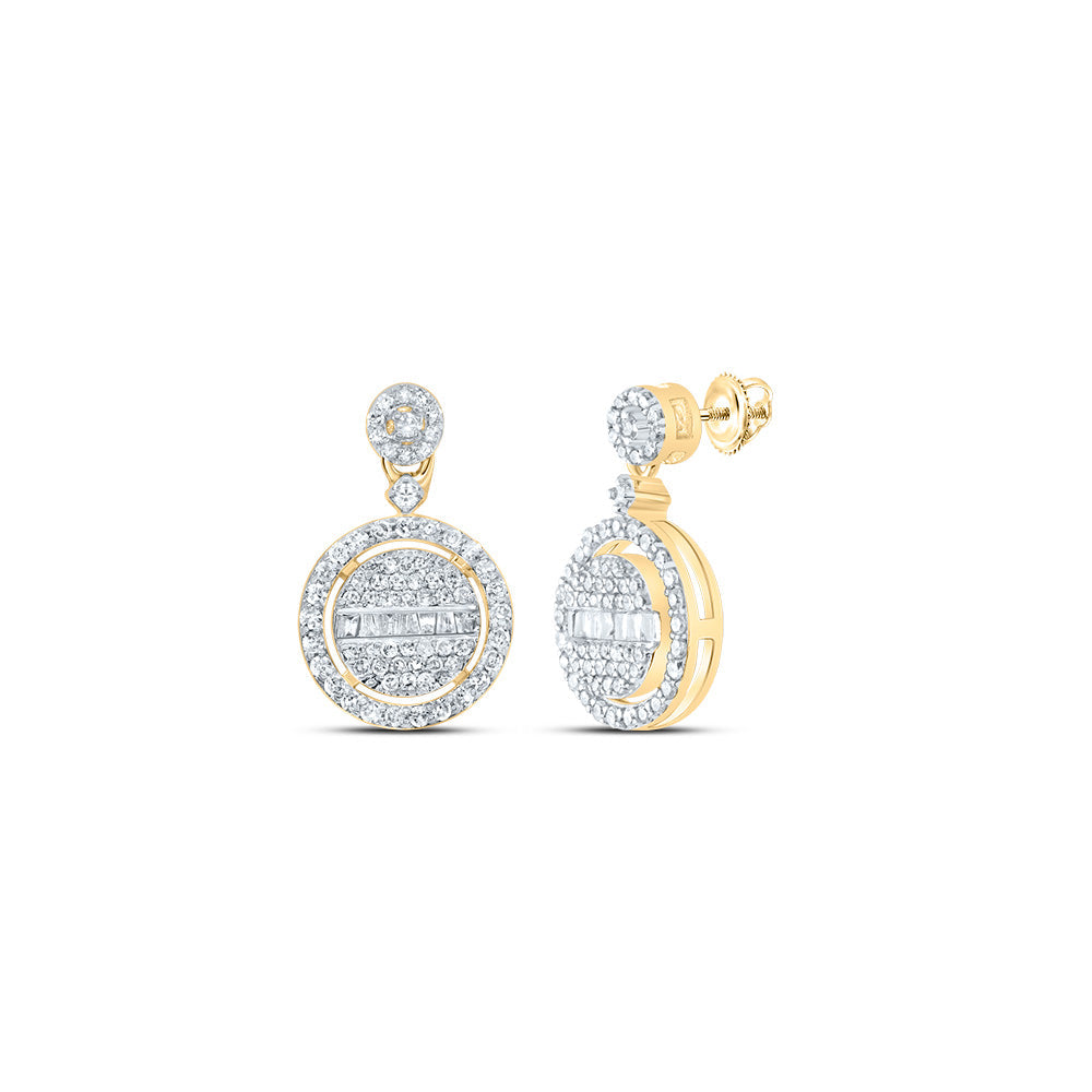 1/2CTW-NAT DIA P1 GIFT ROUND DANGLING EARRING Daisy Joyeria