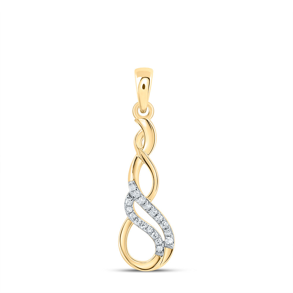 1/20CTW-NAT DIA P1 GIFT INFINITY PENDANT Daisy Joyeria
