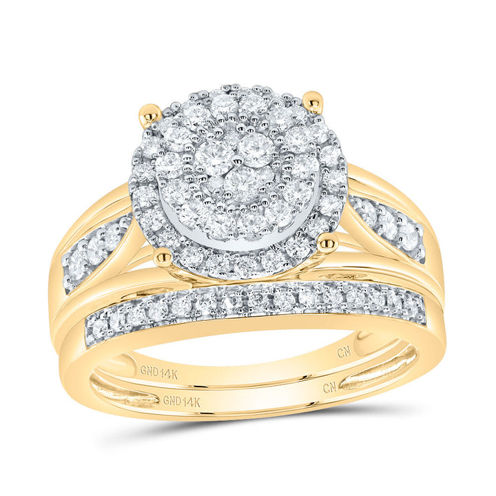1CTW-DIA CN  ROUND TRIO SET 7 Daisy Joyeria