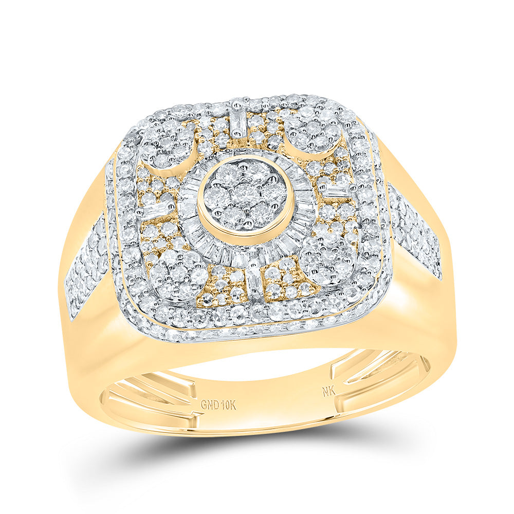 1 1/5CTW-DIA NK CUSION MENS RING 10 Daisy Joyeria