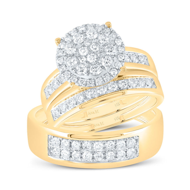 1CTW-DIA ANA M ROUND TRIO SET 7 Daisy Joyeria