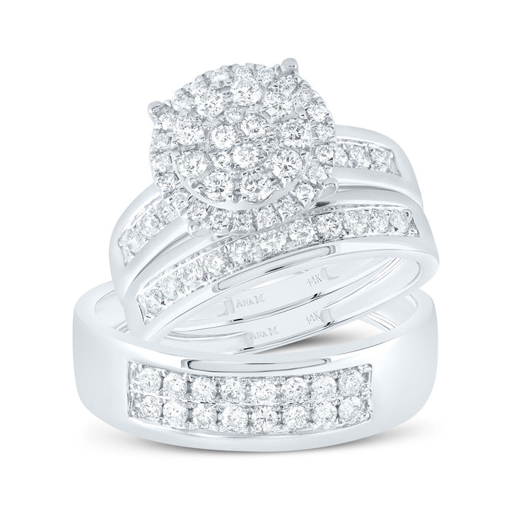 1CTW-DIA ANA M ROUND TRIO SET 7 Daisy Joyeria