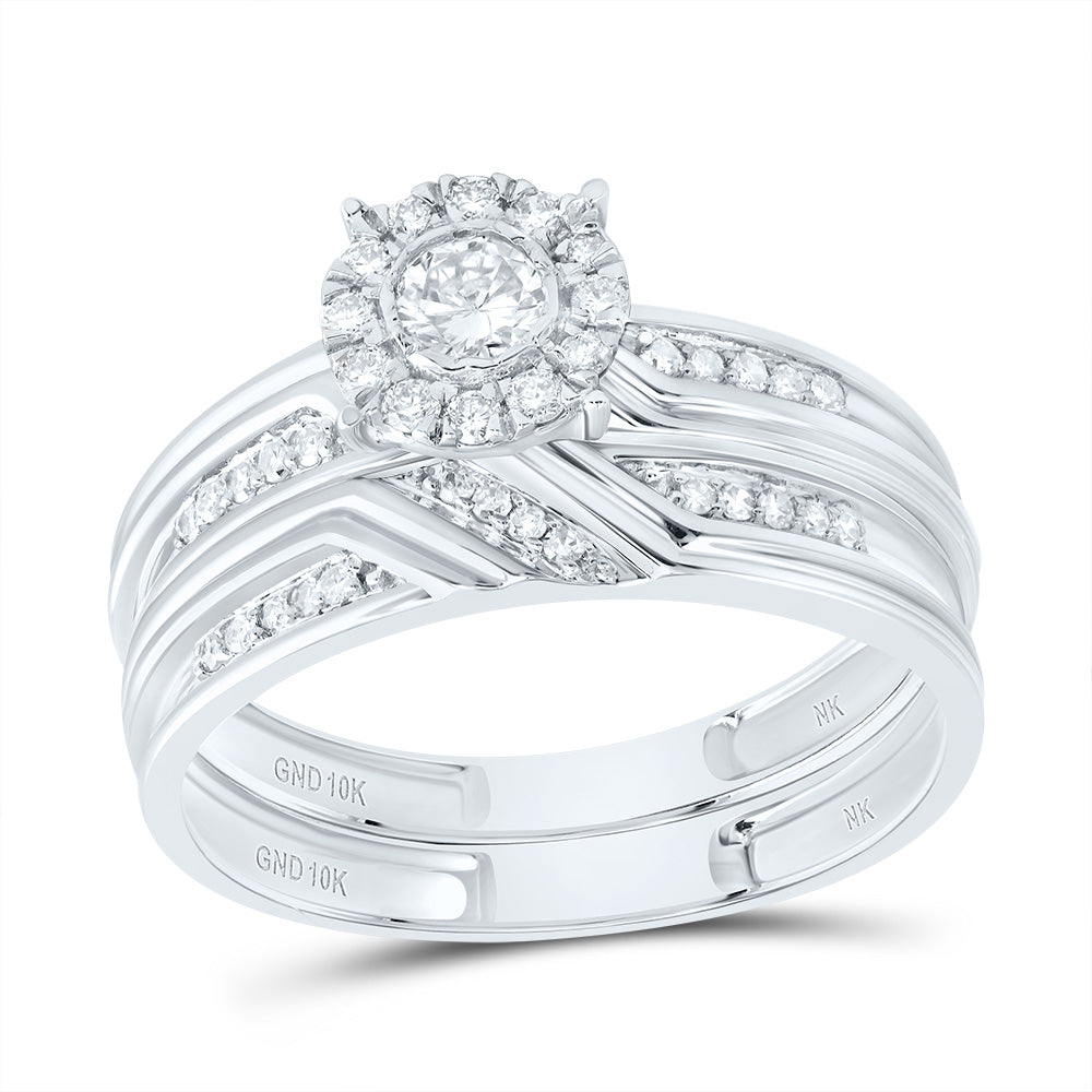 3/8CTW-DIA NK ROUND TRIO SET 7 Daisy Joyeria