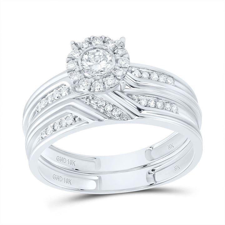 3/8CTW-DIA NK ROUND TRIO SET 7 Daisy Joyeria