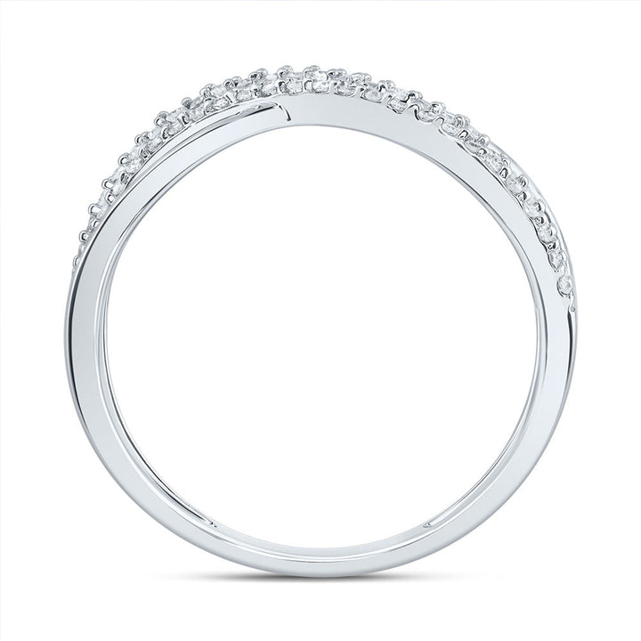 1/5CTW-DIA CN CRISS-CROSS FASHION RING 7 Daisy Joyeria