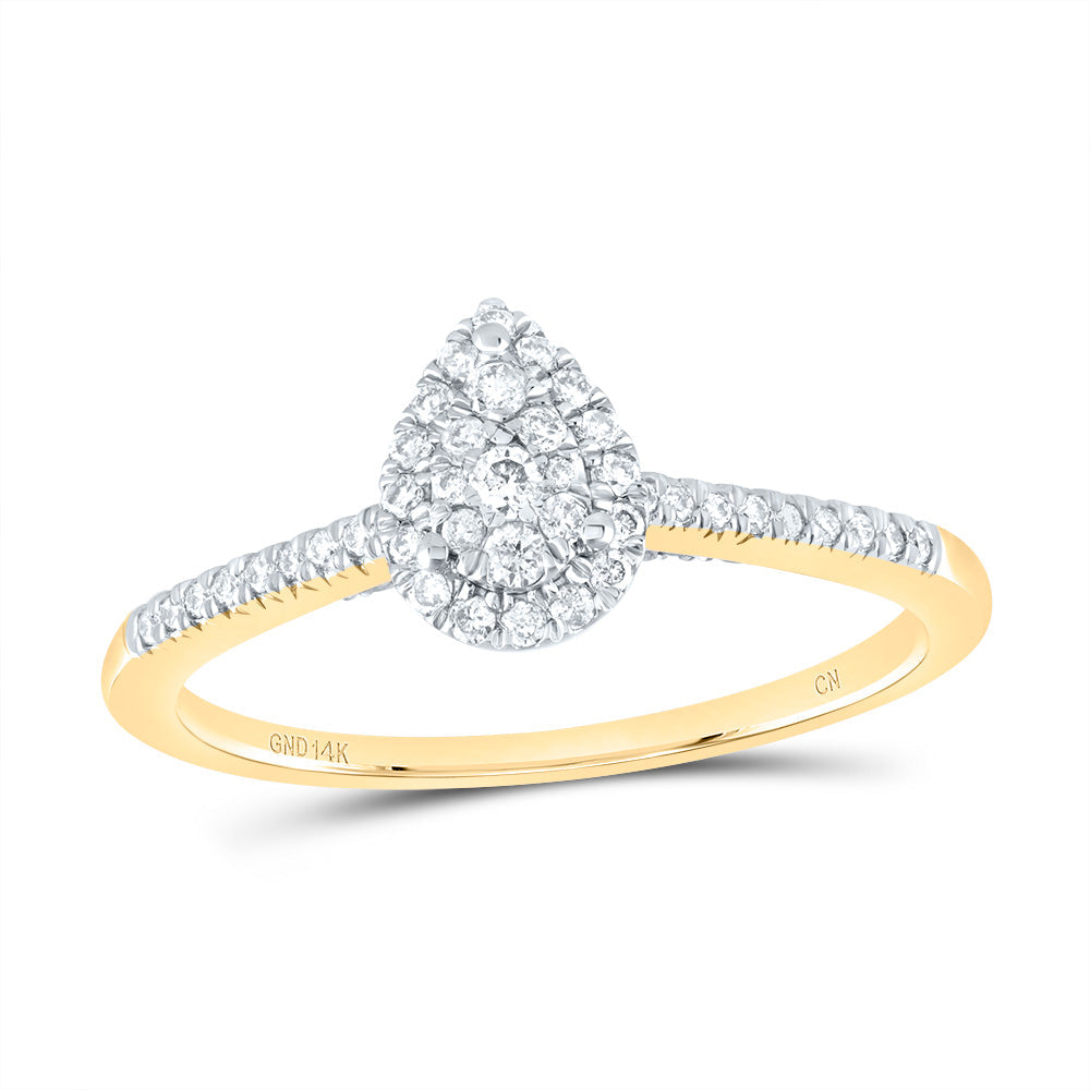 1/3CTW-DIA CN FASHION PEAR RING 7 Daisy Joyeria