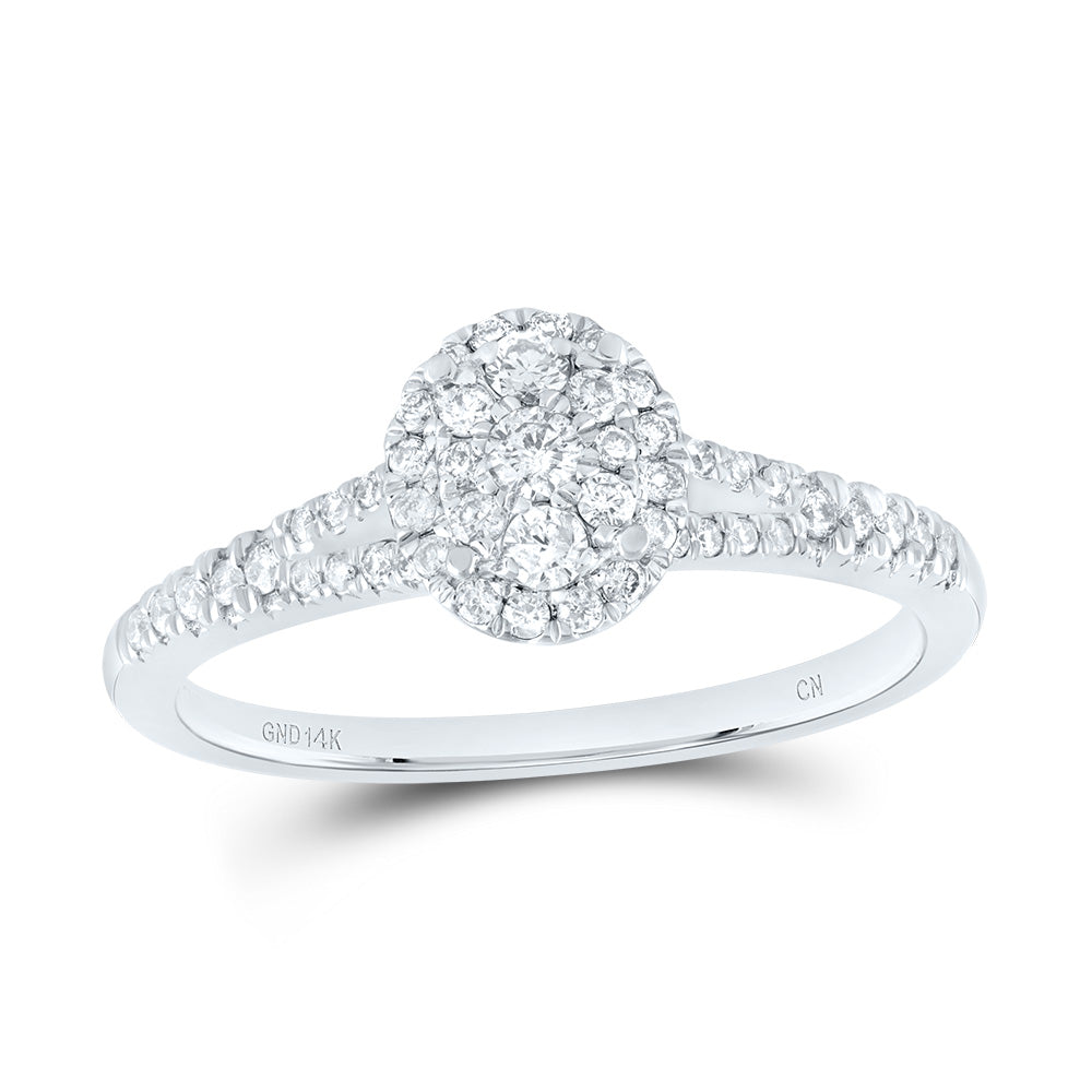 3/8CTW-DIA CN FASHION OVAL RING 7 Daisy Joyeria
