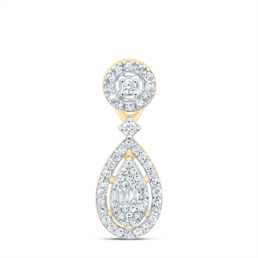 1/4CTW-DIA P1 GIFT PEAR PENDANT Daisy Joyeria