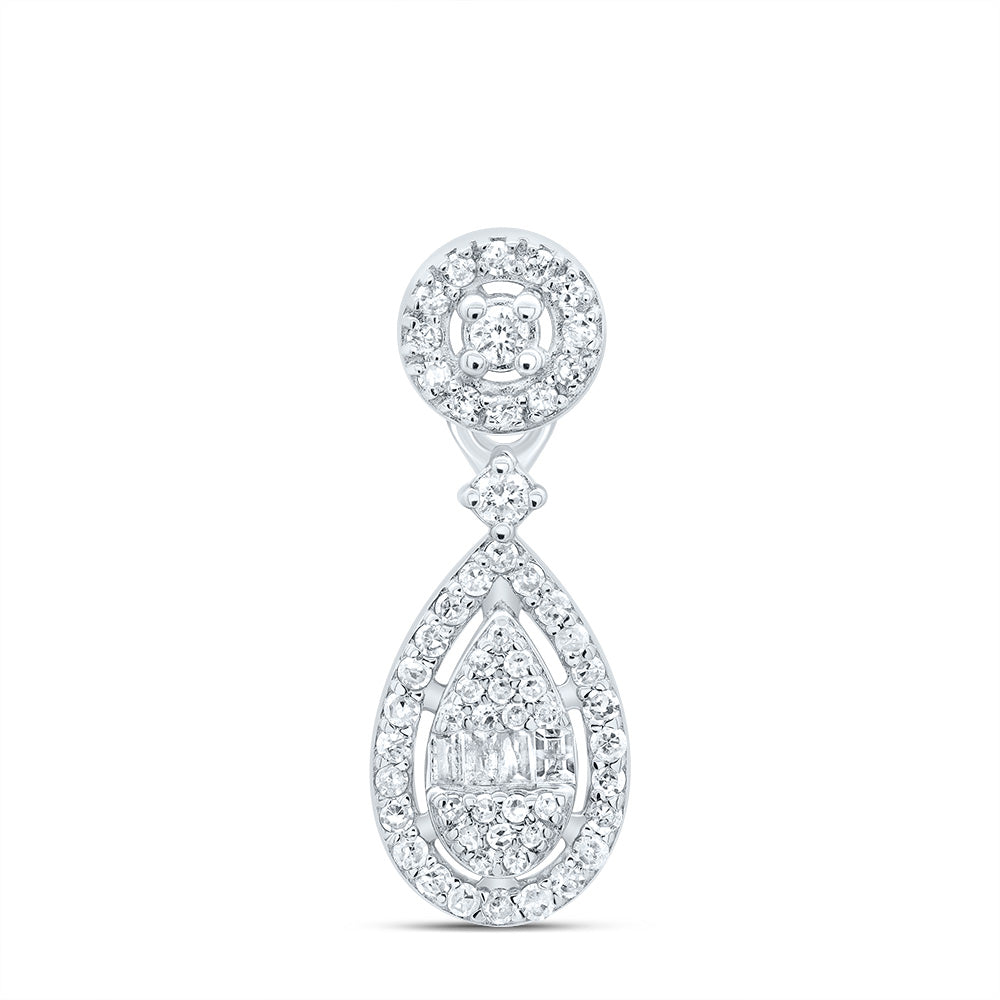 1/4CTW-DIA P1 GIFT PEAR PENDANT Daisy Joyeria