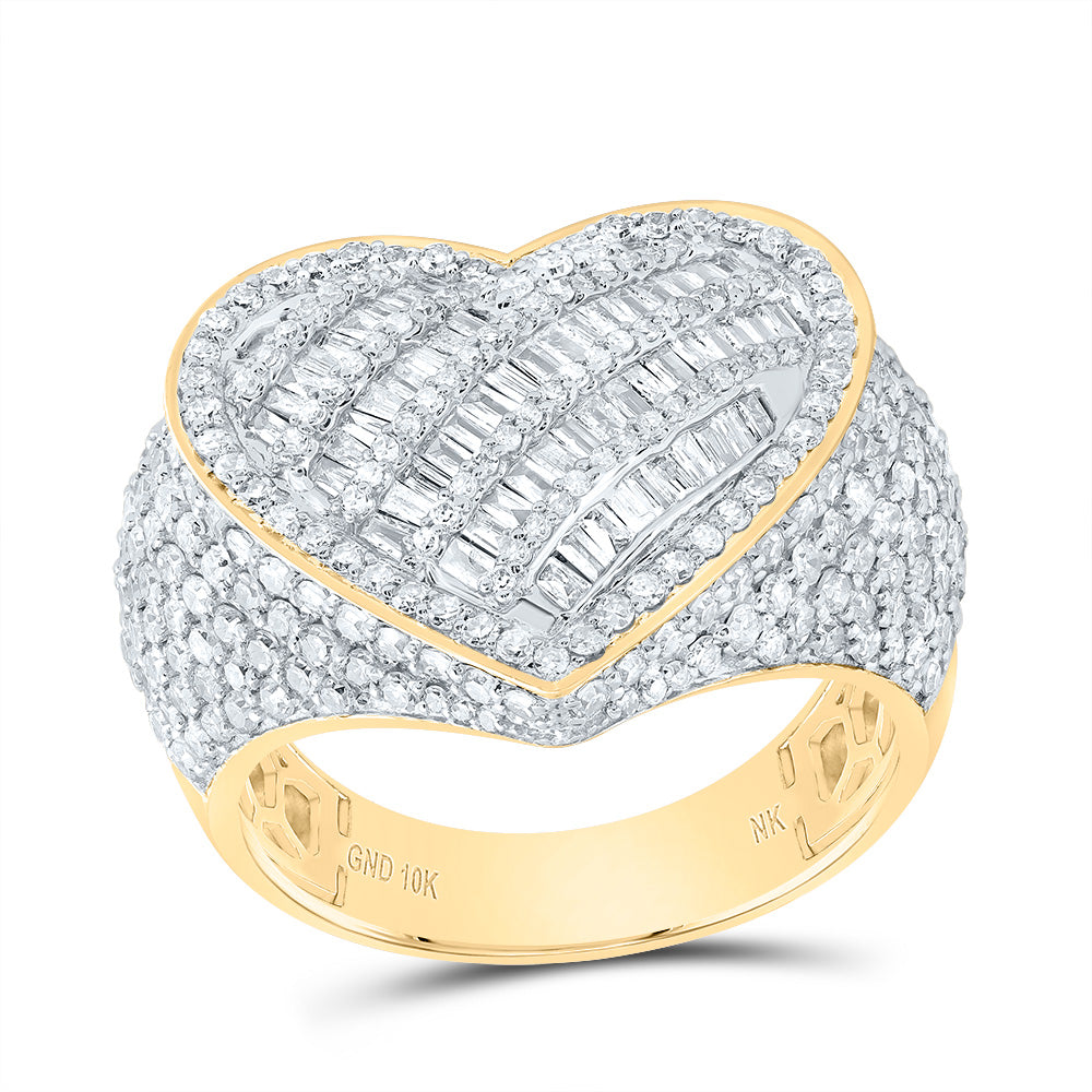 2CTW-DIA NK HEART RING 7 Daisy Joyeria