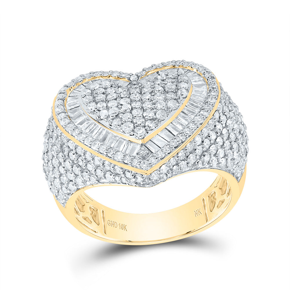 2 1/5CTW-DIA NK HEART RING 7 Daisy Joyeria