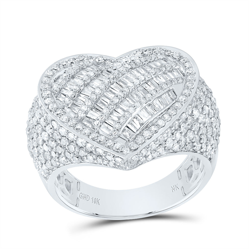 2CTW-DIA NK HEART RING 7 Daisy Joyeria