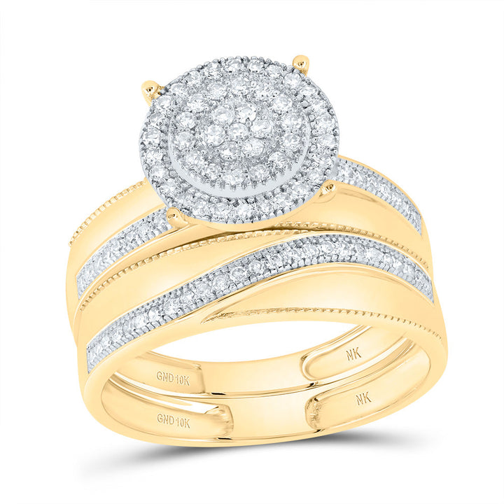 5/8CTW-DIA NK ROUND TRIO SET 7 Daisy Joyeria