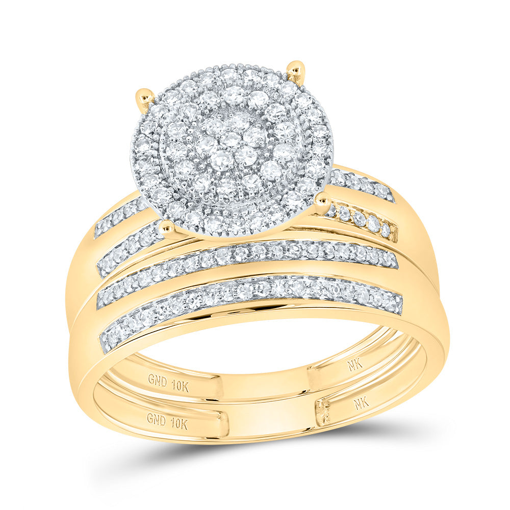 5/8CTW-DIA NK ROUND TRIO SET 7 Daisy Joyeria