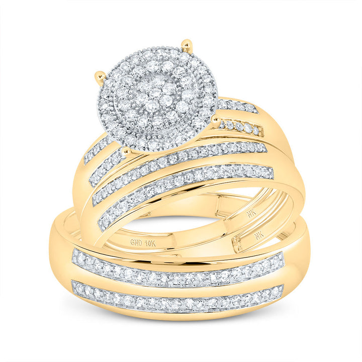 5/8CTW-DIA NK ROUND TRIO SET 7 Daisy Joyeria