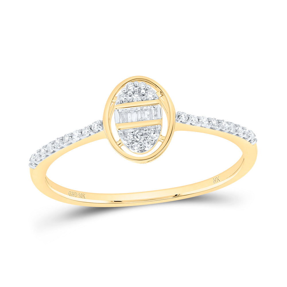 1/6CTW-DIA NK GIFT OVAL RING 7 Daisy Joyeria