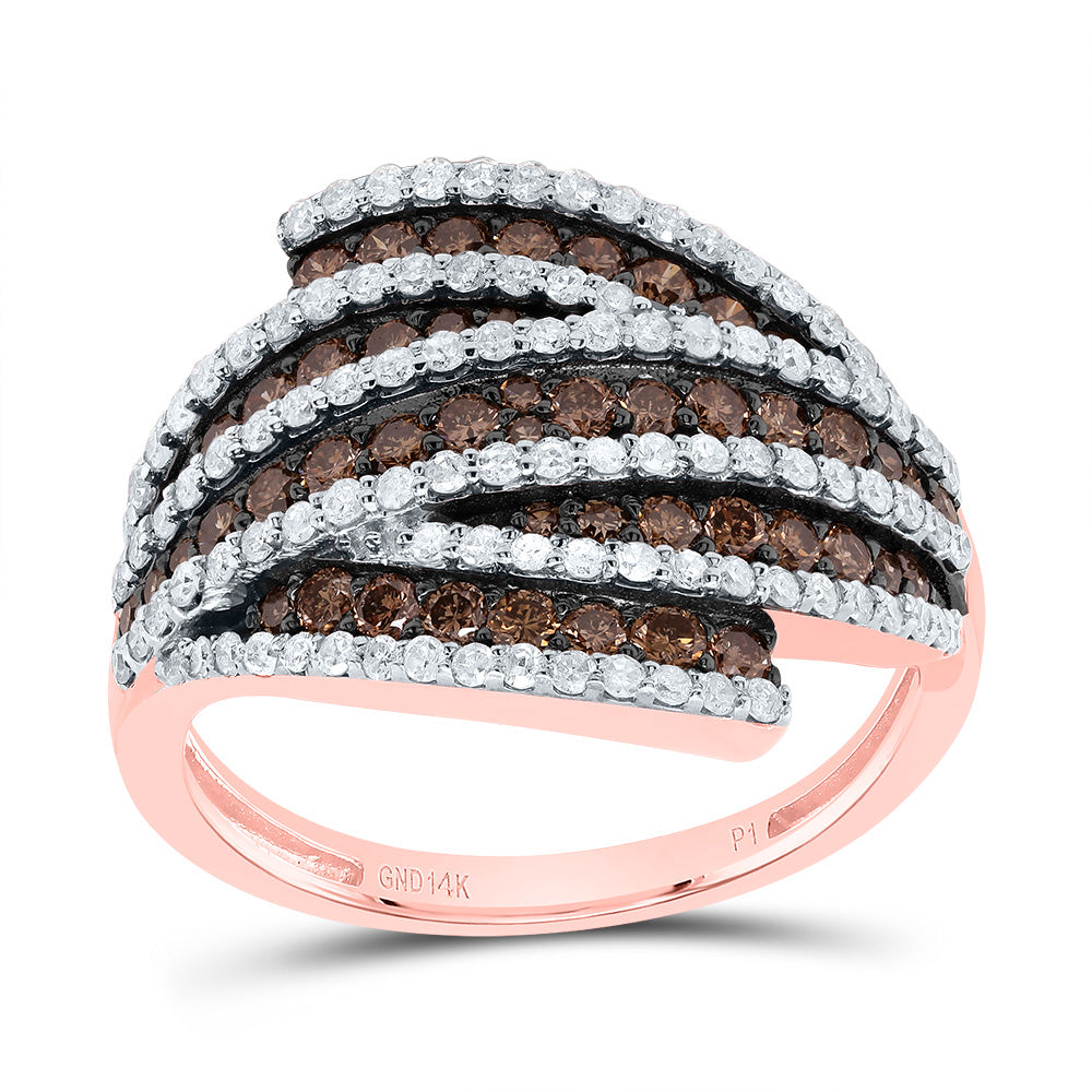 1 1/4CTW- NAT DIA P1 GIFT COGNAC NATURAL LADIES RING 7 Daisy Joyeria