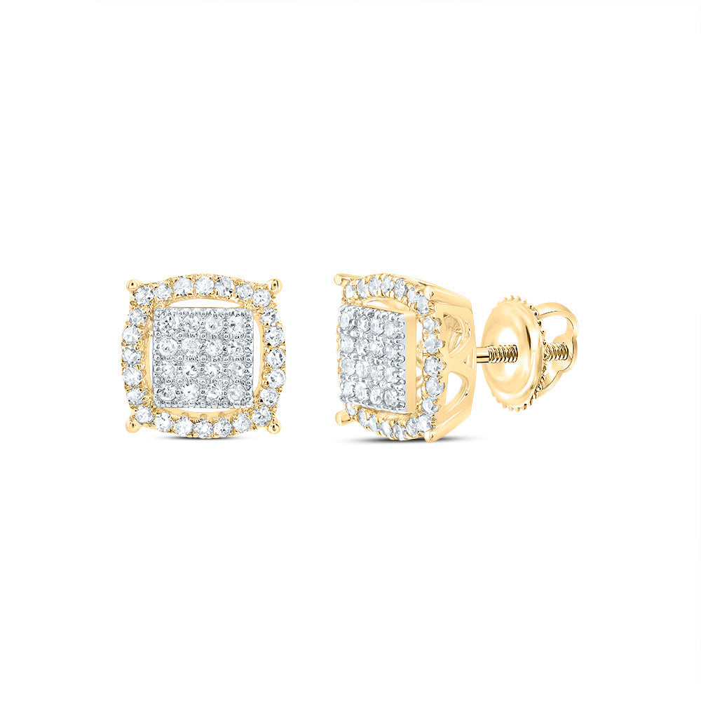 1/4CTW-NAT DIA P1 GIFT CUSHION STUD EARRING Daisy Joyeria