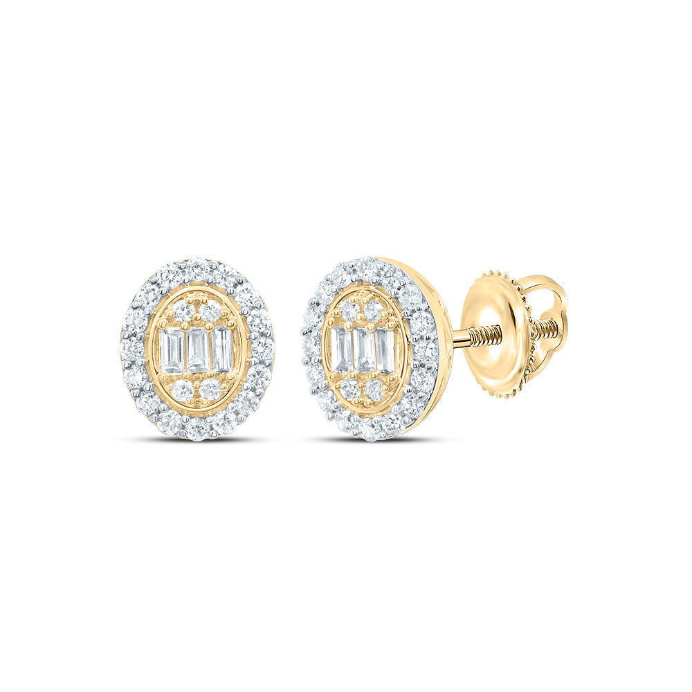 1/3CTW-DIA ANA M FASHION OVAL STUD EARRING Daisy Joyeria