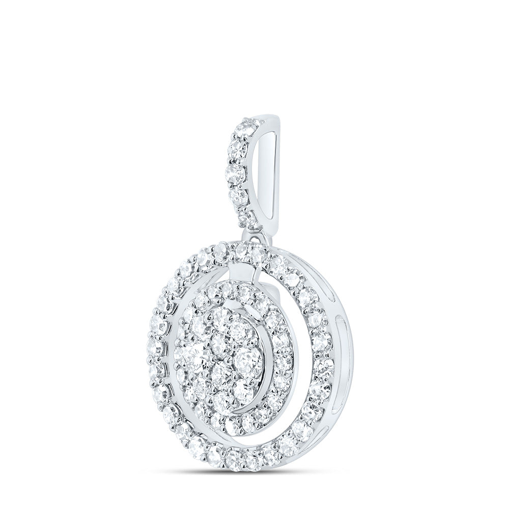 3/8CTW-DIA NK FASHION ROUND PENDANT Daisy Joyeria