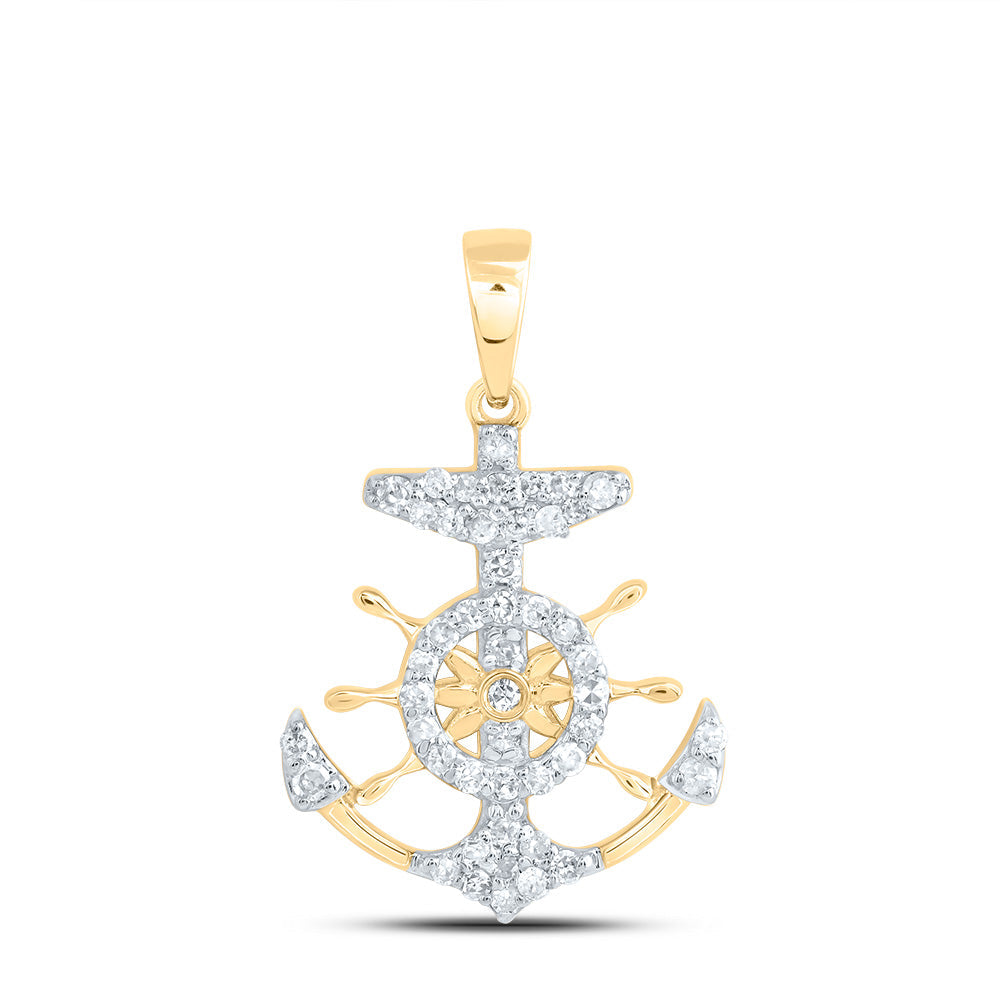 1/5CTW-DIA P1 GIFT ANCHOR PENDANT Daisy Joyeria