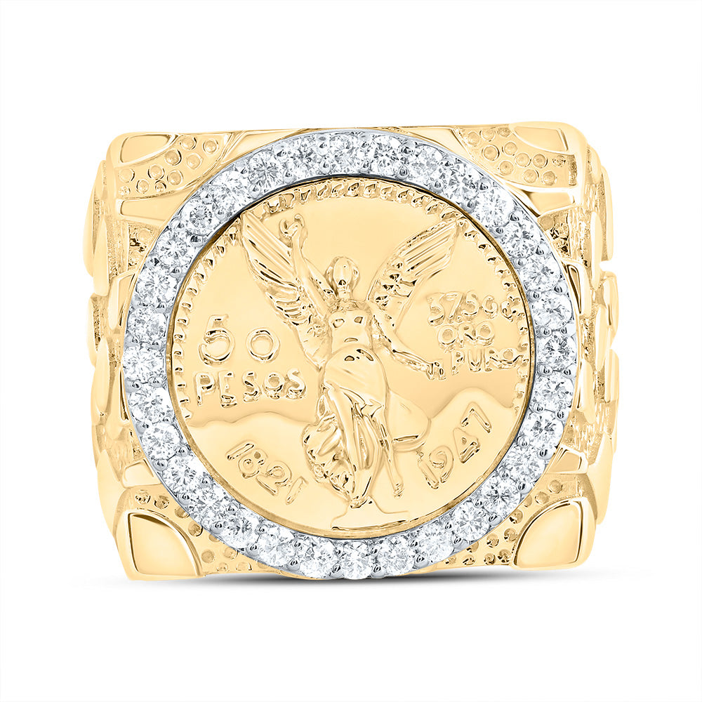 5/8CTW-DIA NK CENTENARIO MENS RING 10 Daisy Joyeria
