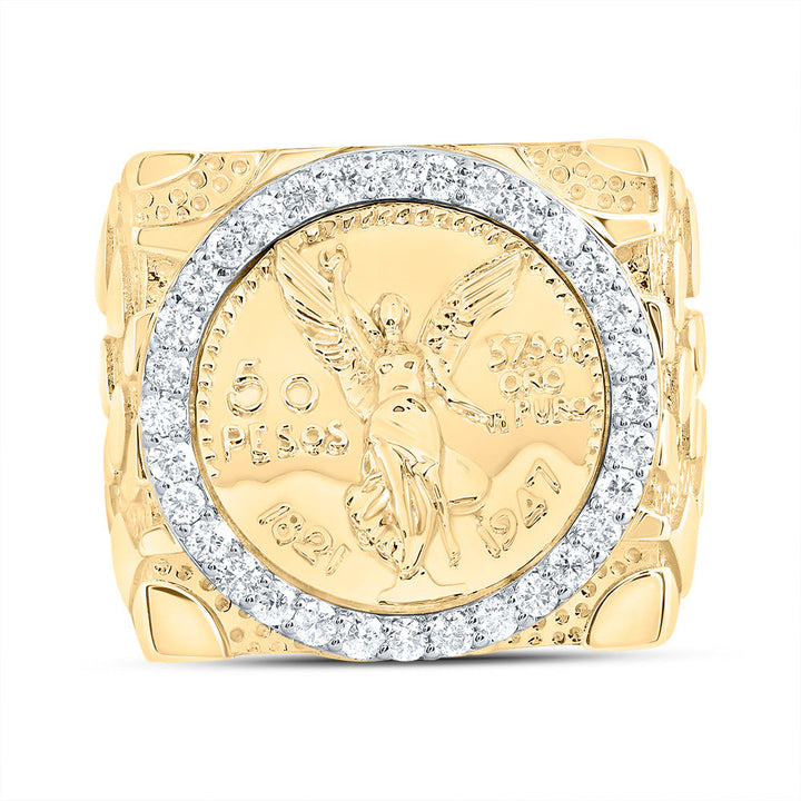 5/8CTW-DIA NK CENTENARIO MENS RING 10 Daisy Joyeria