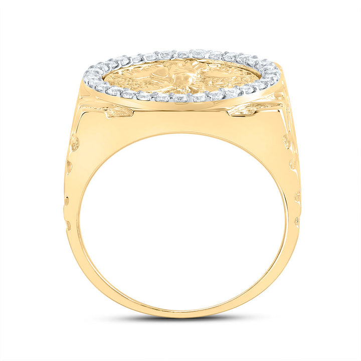 5/8CTW-DIA NK CENTENARIO MENS RING 10 Daisy Joyeria