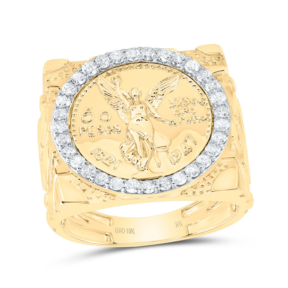 5/8CTW-DIA NK CENTENARIO MENS RING 10 Daisy Joyeria