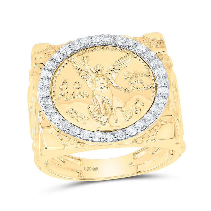 5/8CTW-DIA NK CENTENARIO MENS RING 10 Daisy Joyeria