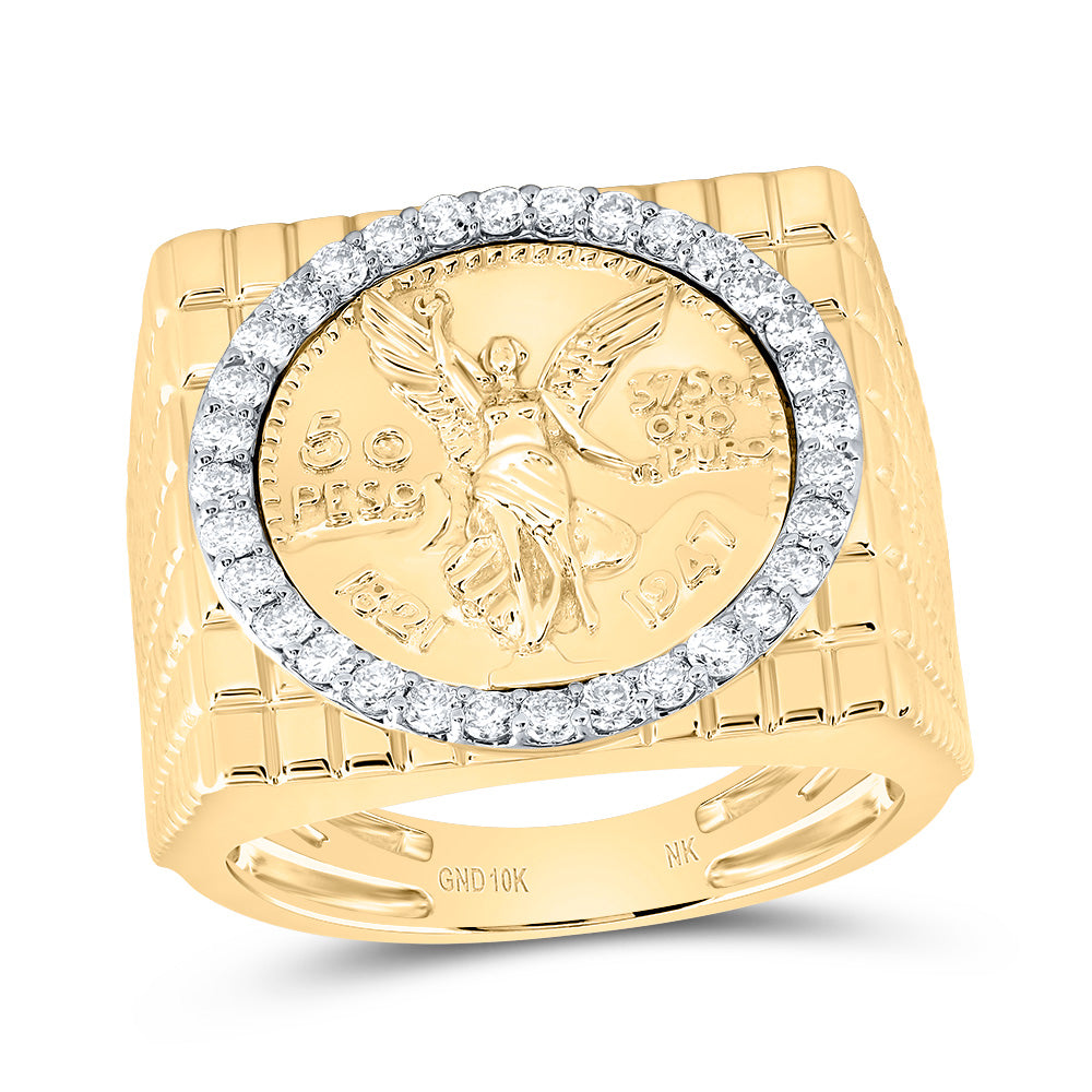 5/8CTW-DIA NK CENTENARIO MENS RING 10 Daisy Joyeria