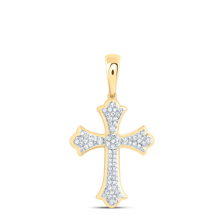 1/3CTW DIA NK FASHION CROSS PENDANT Daisy Joyeria
