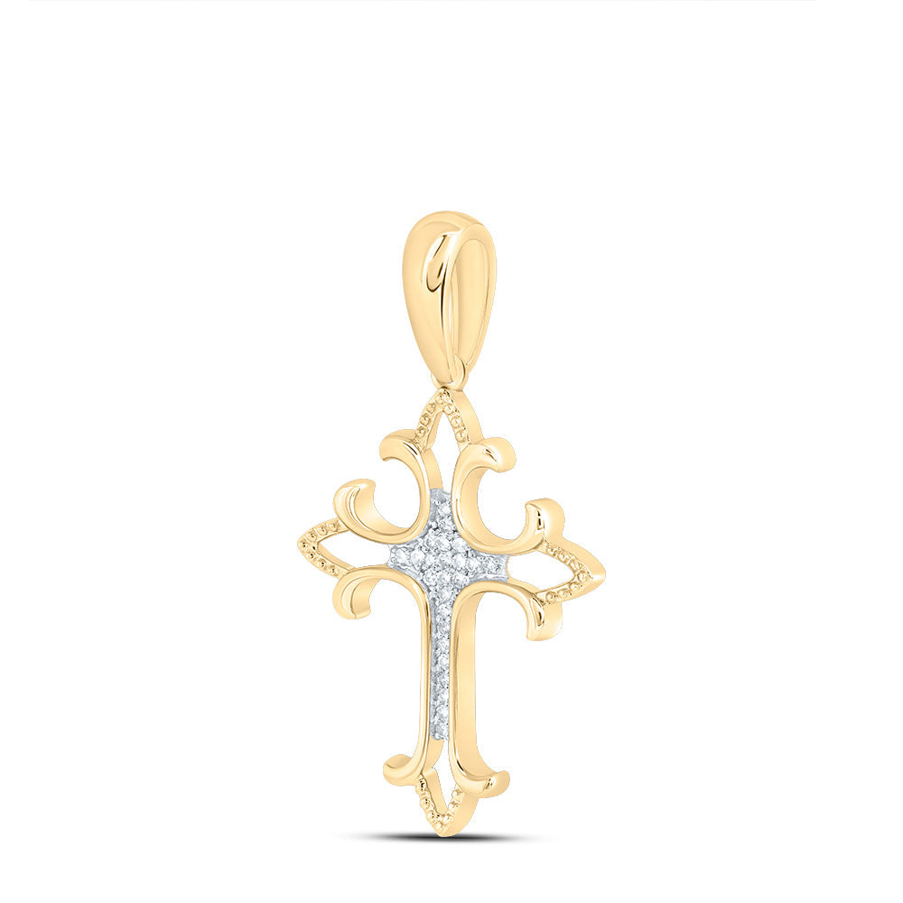 1/12CTW DIA NK FASHION CROSS PENDANT Daisy Joyeria