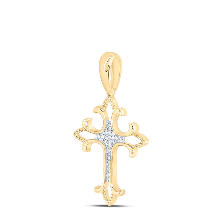 1/12CTW DIA NK FASHION CROSS PENDANT Daisy Joyeria
