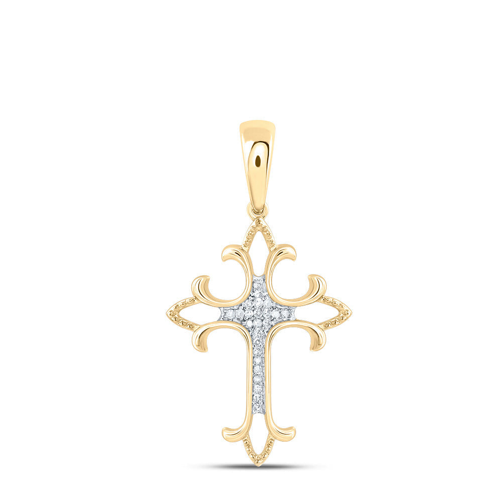 1/12CTW DIA NK FASHION CROSS PENDANT Daisy Joyeria