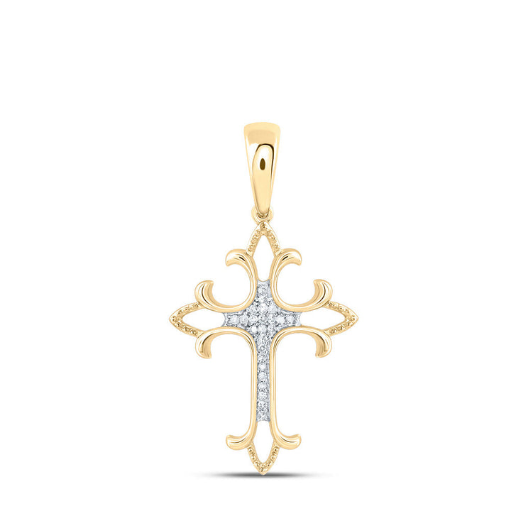 1/12CTW DIA NK FASHION CROSS PENDANT Daisy Joyeria