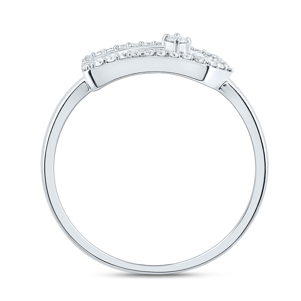 1/6CTW-DIA CN FASHION PAPER CLIP RING 7 Daisy Joyeria