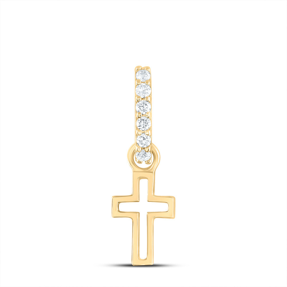 1/20CTW-DIA ANA M FASHION CROSS PENDANT Daisy Joyeria