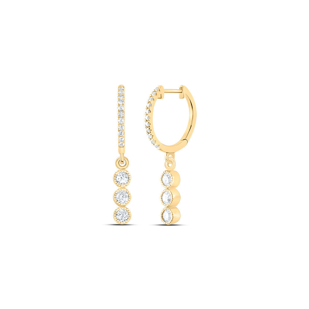 3/8CTW-DIA ANA M FASHION DANGLING EARRING Daisy Joyeria