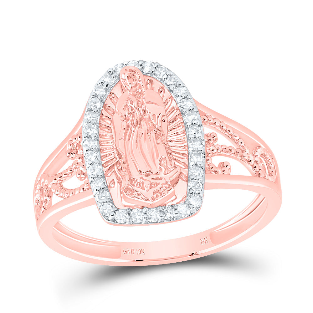 1/5CTW-DIA NK FASHION VIRGIN MOTHER MARY LADIES RING 7 Daisy Joyeria