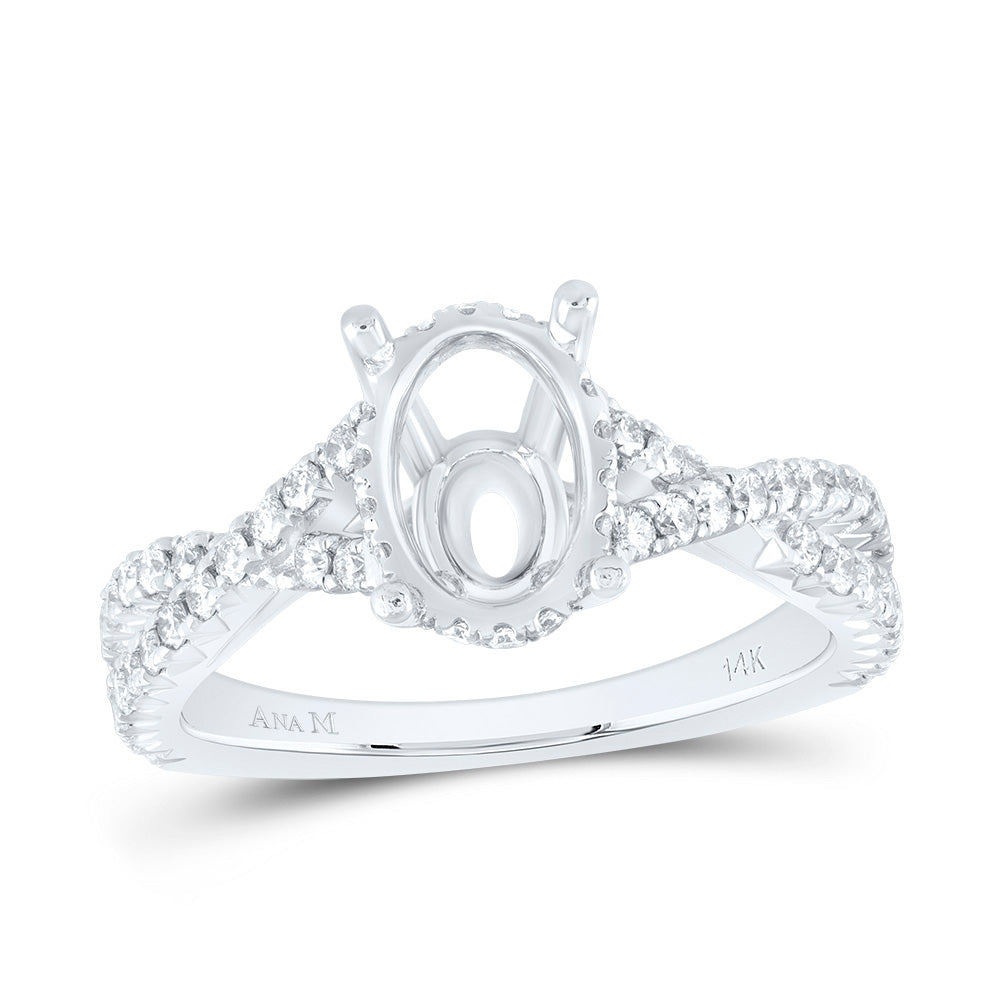 5/8CTW-DIA ANA M 2 1/2CT-COV SEMI-MOUNT NO HALO ENGAGEMENT RING 7 Daisy Joyeria