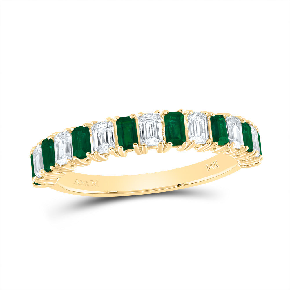 5/8CTW-DIA ANA M 3/4CTW-EM-EM NAT GEM RING 7 Daisy Joyeria