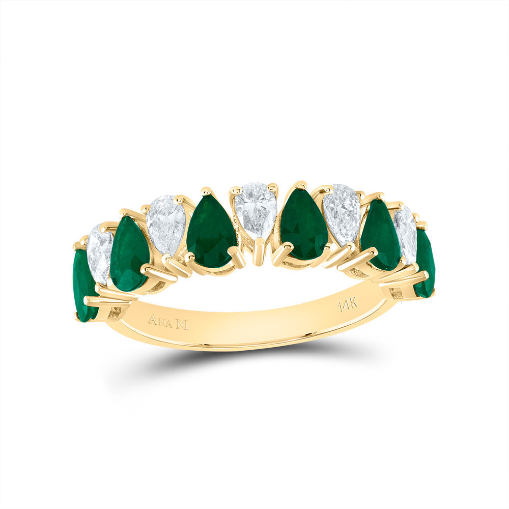 5/8CTW-DIA ANA M 1CTW-PS-EM NAT GEM RING 7 Daisy Joyeria