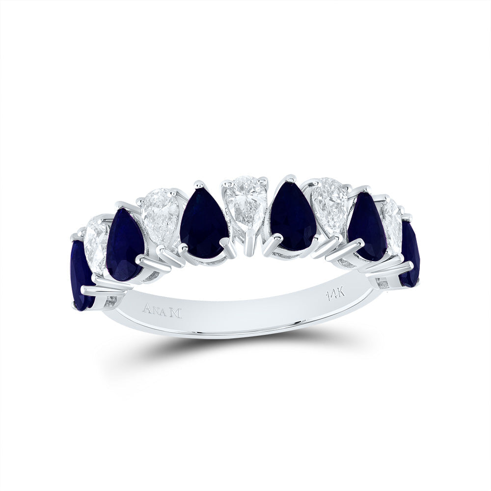 5/8CTW-DIA ANA M 1 1/3CTW-PS-BS NAT GEM RING 7 Daisy Joyeria