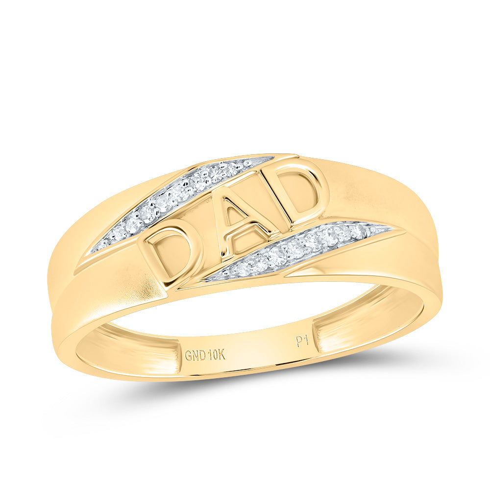 1/12CTW-DIA P1 DAD MEN RING 10 Daisy Joyeria