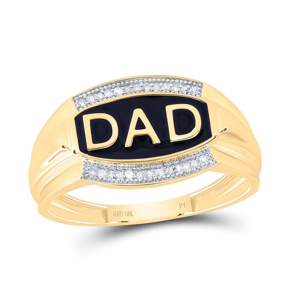 1/12CTW-DIA P1 DAD MEN RING 10 Daisy Joyeria