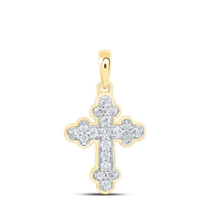1/8CTW-DIA CN GIFT CROSS PENDANT Daisy Joyeria
