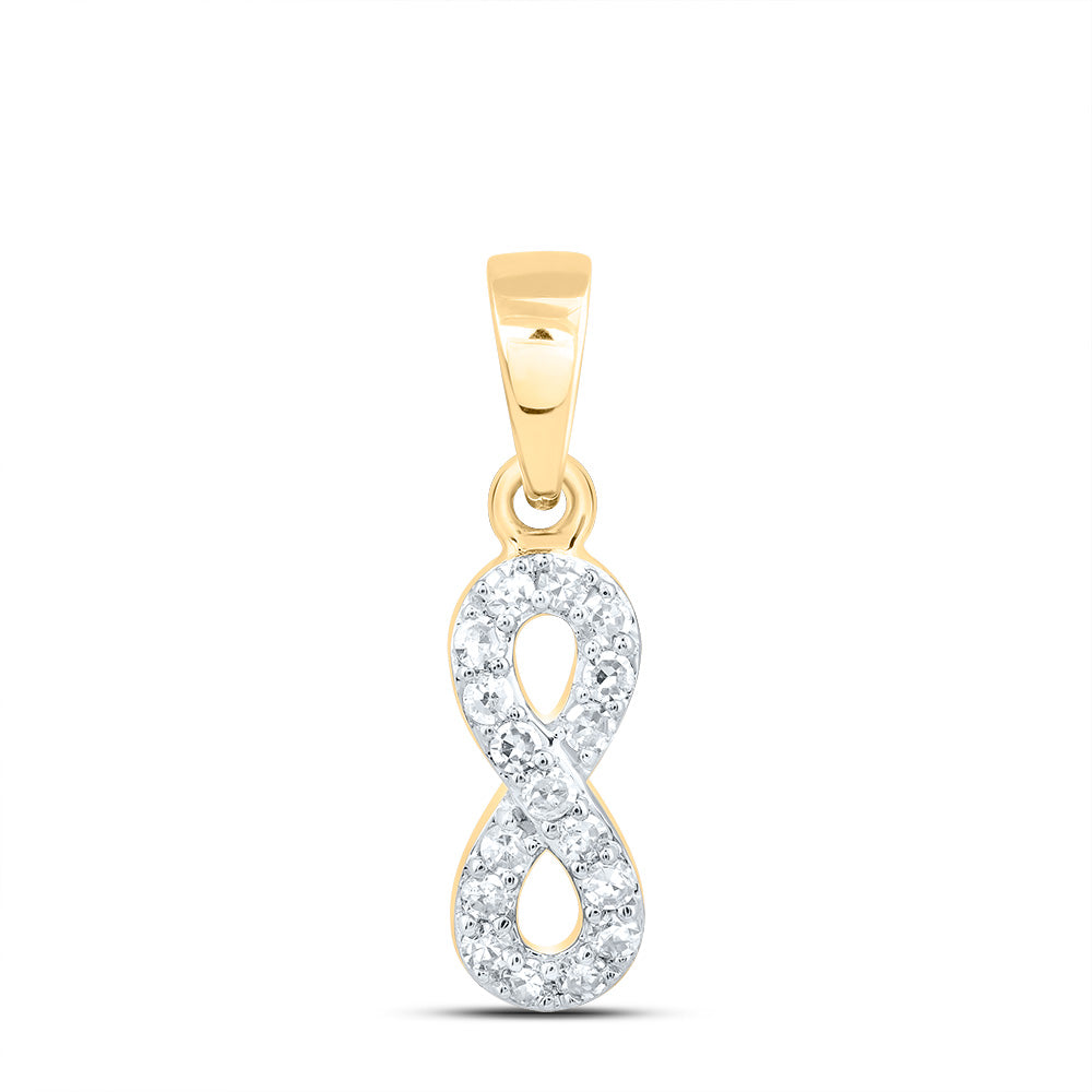 1/10CTW-DIA NK GIFT INFINITY PENDANT Daisy Joyeria